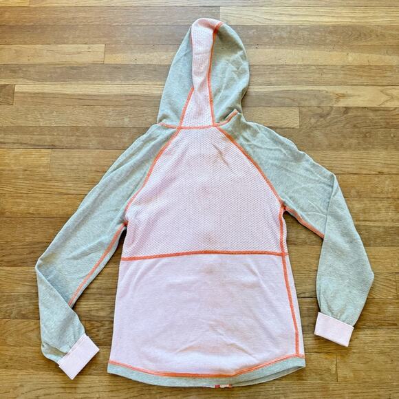 Eddie Bauer pink gray zipper hoodie sweatshirt size small S
 b4 - Picture 5 of 5